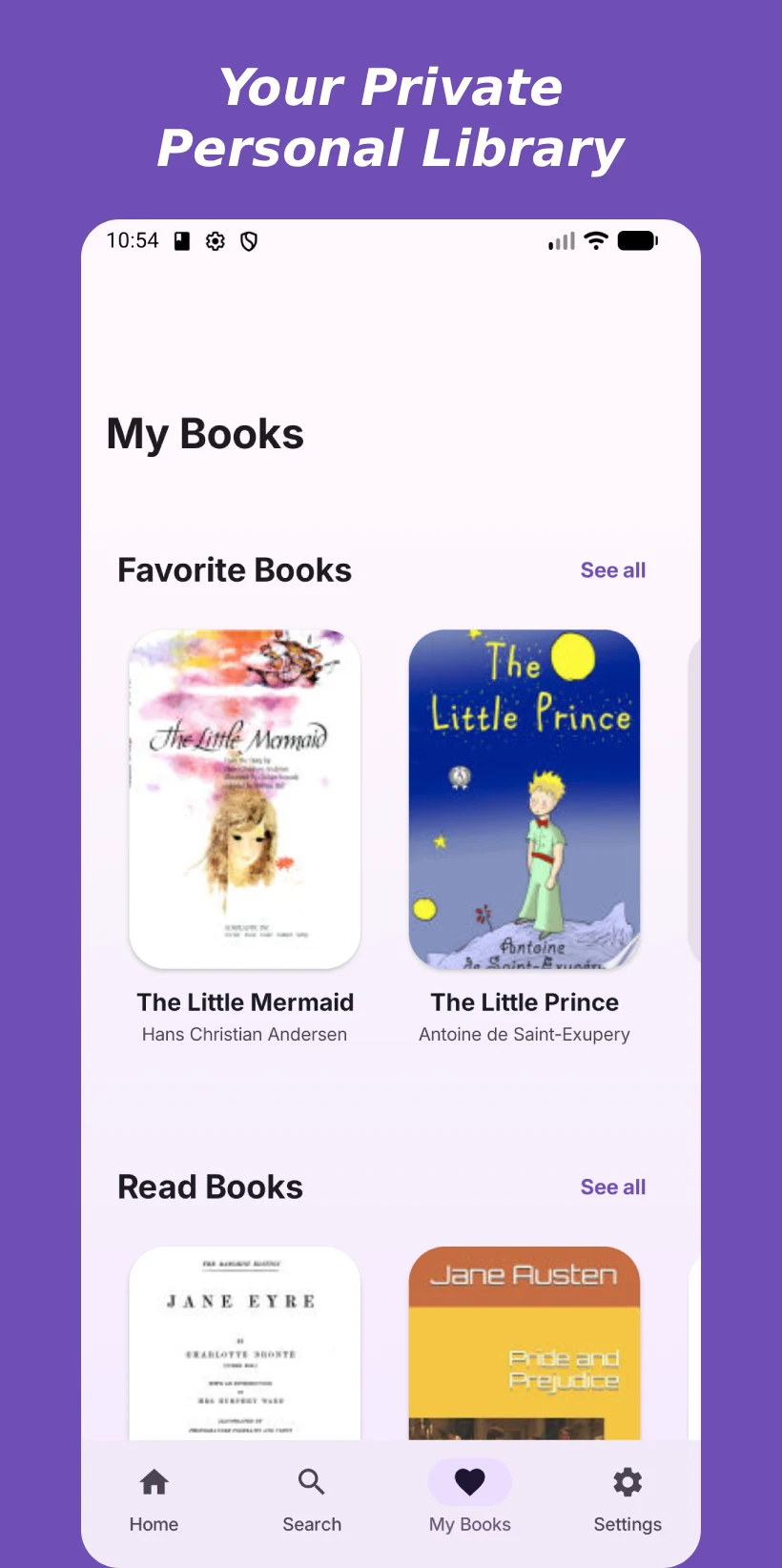 Bookshelf - Google Books screenshot