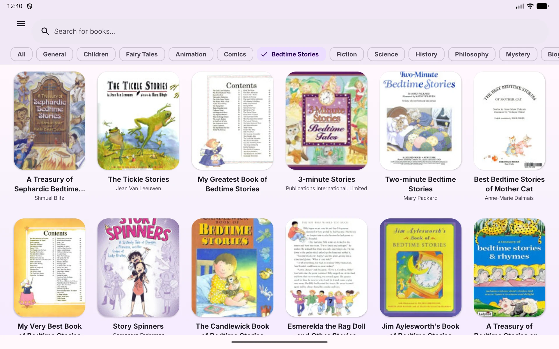 Bookshelf - Google Books screenshot